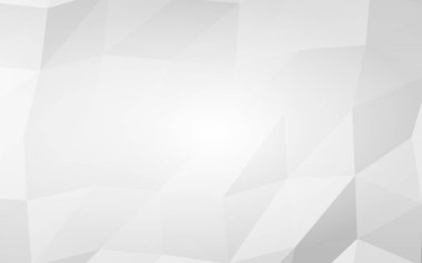 Beyaz soyut arka plan. Lowpoly arka planı. Buruşmuş kağıt. 3B illüstrasyon