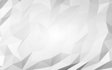 Beyaz soyut arka plan. Lowpoly arka planı. Buruşmuş kağıt. 3B illüstrasyon