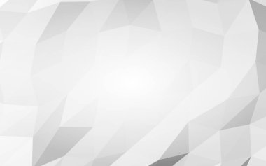 Beyaz soyut arka plan. Lowpoly arka planı. Buruşmuş kağıt. 3B illüstrasyon