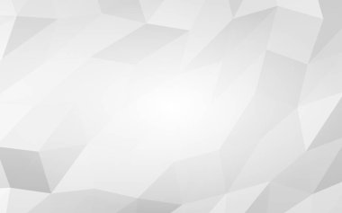 Beyaz soyut arka plan. Lowpoly arka planı. Buruşmuş kağıt. 3B illüstrasyon