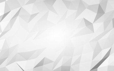 Beyaz soyut arka plan. Lowpoly arka planı. Buruşmuş kağıt. 3B illüstrasyon