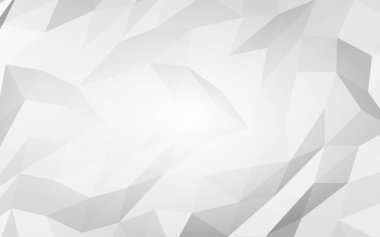 Beyaz soyut arka plan. Lowpoly arka planı. Buruşmuş kağıt. 3B illüstrasyon