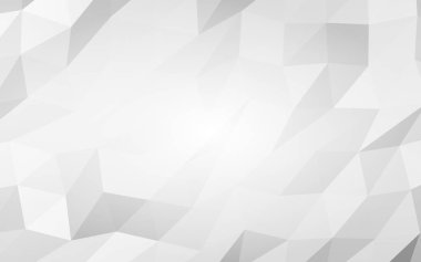 Beyaz soyut arka plan. Lowpoly arka planı. Buruşmuş kağıt. 3B illüstrasyon