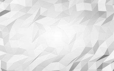 Beyaz soyut arka plan. Lowpoly arka planı. Buruşmuş kağıt. 3B illüstrasyon