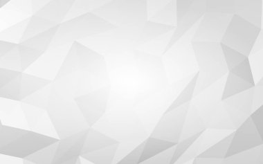 Beyaz soyut arka plan. Lowpoly arka planı. Buruşmuş kağıt. 3B illüstrasyon