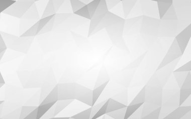 Beyaz soyut arka plan. Lowpoly arka planı. Buruşmuş kağıt. 3B illüstrasyon