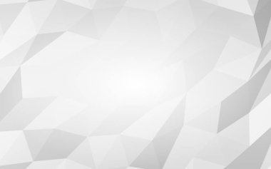 Beyaz soyut arka plan. Lowpoly arka planı. Buruşmuş kağıt. 3B illüstrasyon