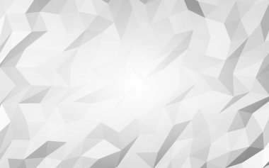 Beyaz soyut arka plan. Lowpoly arka planı. Buruşmuş kağıt. 3B illüstrasyon