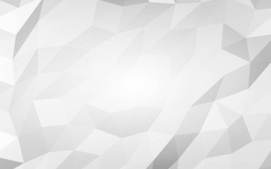 Beyaz soyut arka plan. Lowpoly arka planı. Buruşmuş kağıt. 3B illüstrasyon