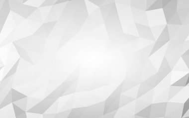 Beyaz soyut arka plan. Lowpoly arka planı. Buruşmuş kağıt. 3B illüstrasyon