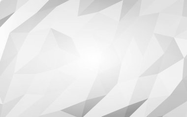 Beyaz soyut arka plan. Lowpoly arka planı. Buruşmuş kağıt. 3B illüstrasyon