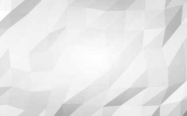 Beyaz soyut arka plan. Lowpoly arka planı. Buruşmuş kağıt. 3B illüstrasyon