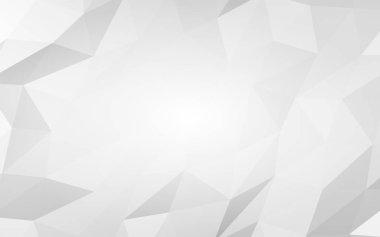 Beyaz soyut arka plan. Lowpoly arka planı. Buruşmuş kağıt. 3B illüstrasyon