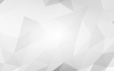 Beyaz soyut arka plan. Lowpoly arka planı. Buruşmuş kağıt. 3B illüstrasyon