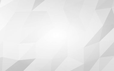 Beyaz soyut arka plan. Lowpoly arka planı. Buruşmuş kağıt. 3B illüstrasyon