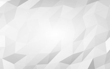 Beyaz soyut arka plan. Lowpoly arka planı. Buruşmuş kağıt. 3B illüstrasyon