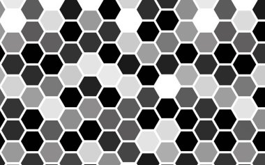 Degrade rengi olan beyaz petek. Biyometrik geometri. 3d illüstrasyon