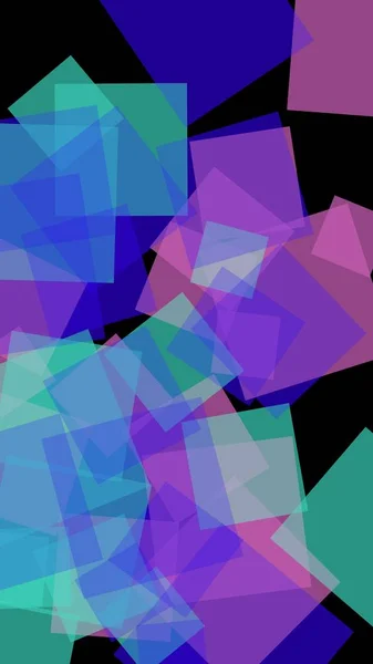 Mehrfarbige transluzente Sechsecke auf dunklem Hintergrund. Vertikale Bildorientierung. 3D-Illustration — Stockfoto