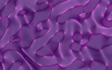Grafik illüstrasyon - sıvı desen koyu mor renk. Modern soyut arka plan. Tasarım duvar kağıdı. 3d illüstrasyon