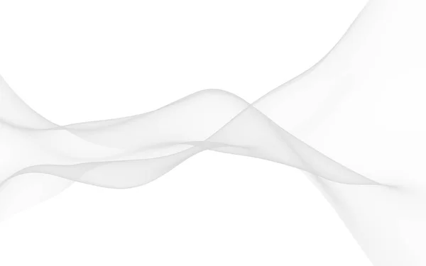 Białe abstrakcyjne tło. Machający białym szalikiem. Machanie na wietrze białym fubrykiem. 3D ilustracja — Zdjęcie stockowe