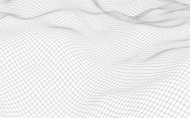 Beyaz arka planda soyut manzara. Siber uzay şebekesi. merhaba teknoloji ağı. 3d illüstrasyon