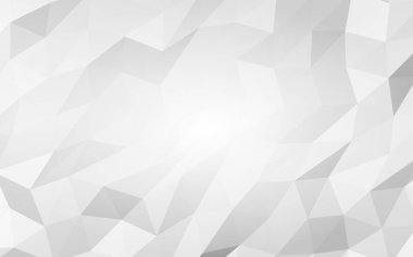 Beyaz soyut arka plan. Lowpoly arka planı. Buruşmuş kağıt. 3B illüstrasyon