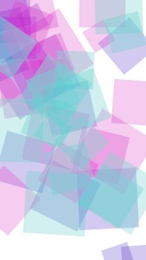 Beyaz arkaplanda çok renkli yarı saydam altıgenler. Dikey görüntü yönlendirmesi. 3B illüstrasyon