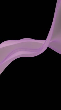 Soyut ışık kırmızı dalga. Koyu arka plan üzerinde parlak açık kırmızı şerit. Soyut kırmızı duman. Açık kırmızı atkı. Raster hava arka planı. 3d illüstrasyon