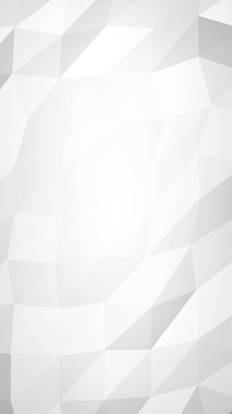 White abstract background. Lowpoly backdrop. Crumpled paper. 3D illustration