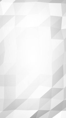 Beyaz soyut arka plan. Lowpoly arka planı. Buruşmuş kağıt. 3B illüstrasyon