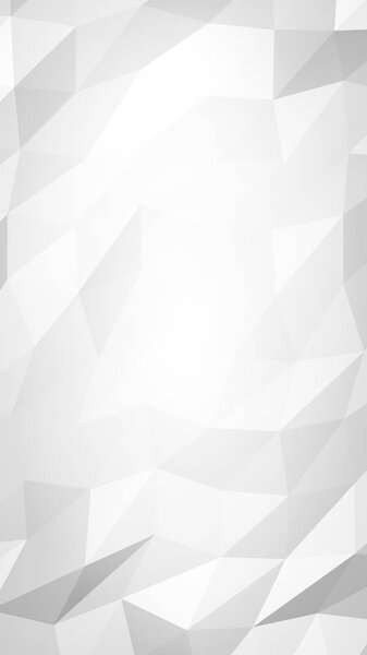 White abstract background. Lowpoly backdrop. Crumpled paper. 3D illustration