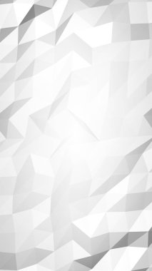 Beyaz soyut arka plan. Lowpoly arka planı. Buruşmuş kağıt. 3B illüstrasyon