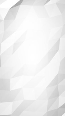 Beyaz soyut arka plan. Lowpoly arka planı. Buruşmuş kağıt. 3B illüstrasyon