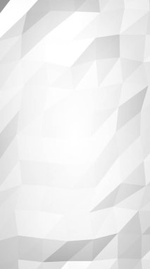 Beyaz soyut arka plan. Lowpoly arka planı. Buruşmuş kağıt. 3B illüstrasyon