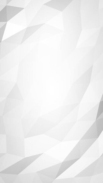 White abstract background. Lowpoly backdrop. Crumpled paper. 3D illustration