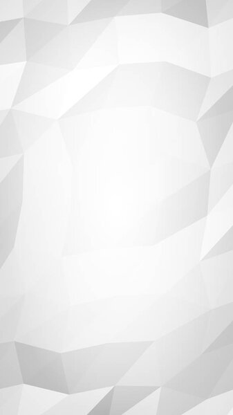 White abstract background. Lowpoly backdrop. Crumpled paper. 3D illustration