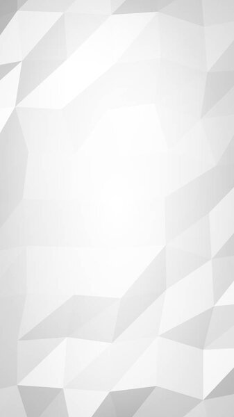 White abstract background. Lowpoly backdrop. Crumpled paper. 3D illustration