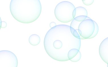 Mor kabarcıklar ile açık mavi renkli arka plan. Duvar kağıdı, doku mor balonlar. 3d illüstrasyon