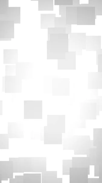 Białe abstrakcyjne tło. Mgliste tło z szarymi kwadratami. 3D ilustracja — Zdjęcie stockowe