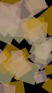 Koyu arkaplanda çok renkli yarı şeffaf altıgenler. Dikey görüntü yönlendirmesi. 3B illüstrasyon