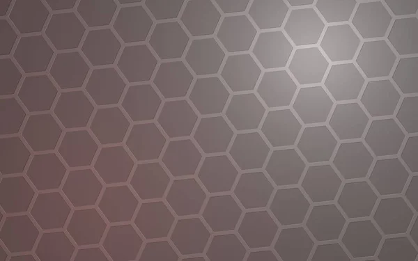 Honeycomb with color lighting, on a gray background. Perspective view on polygon look like honeycomb. Isometric geometry. 3D illustration — Stock Photo, Image