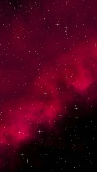 Colorful and beautiful space background. Outer space. Starry outer space texture. Templates, red background Design of websites, mobile devices and applications. 3D illustration — Stock Photo, Image