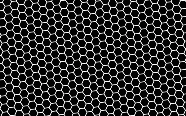 Favo bianco su fondo nero. Geometria isometrica. Illustrazione 3D — Foto Stock