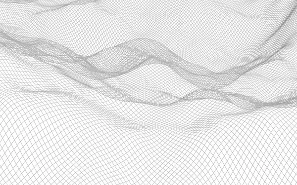 Beyaz arka planda soyut manzara. Siber uzay şebekesi. merhaba teknoloji ağı. 3d illüstrasyon