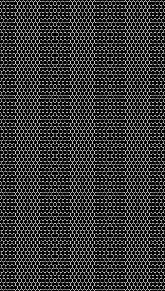 Белая сота на черном фоне. Бесшовная текстура. Изометрическая геометрия. 3D иллюстрация — стоковое фото