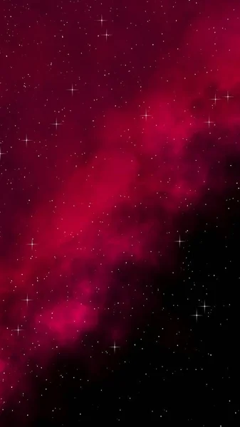 พื้นหลังอวกาศที่มีสีสันและสวยงาม พื้นที่ด้านนอก พื้นผิวอวกาศของดาวฤกษ์ เทมเพลต, พื้นหลังสีแดง การออกแบบเว็บไซต์, อุปกรณ์มือถือและแอปพลิเคชัน รูปแบบ 3 มิติ — ภาพถ่ายสต็อก