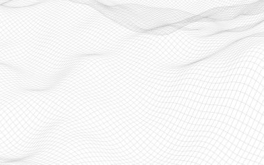 Beyaz arka planda soyut manzara. Siber uzay şebekesi. merhaba teknoloji ağı. 3d teknoloji illüstrasyon. 3d illüstrasyon