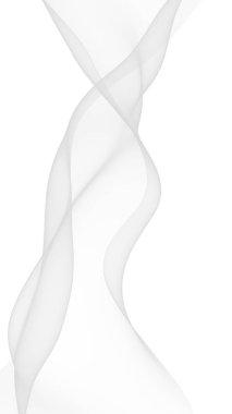 Beyaz soyut arka plan. Dalgalanan beyaz eşarp. Rüzgâr gibi esiyor. 3B illüstrasyon