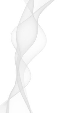 Beyaz soyut arka plan. Dalgalanan beyaz eşarp. Rüzgâr gibi esiyor. 3B illüstrasyon