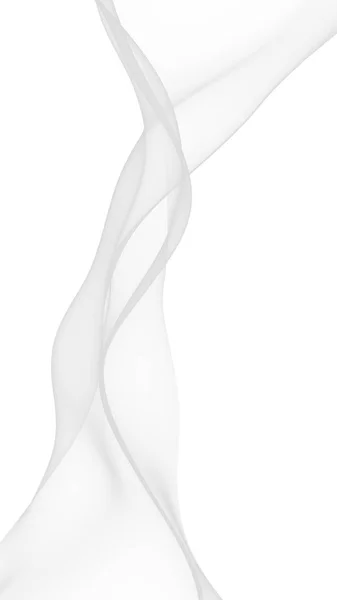 Белый абстрактный фон. Развевающийся белый шарф. Размахивать белым ветром. 3D иллюстрация — стоковое фото